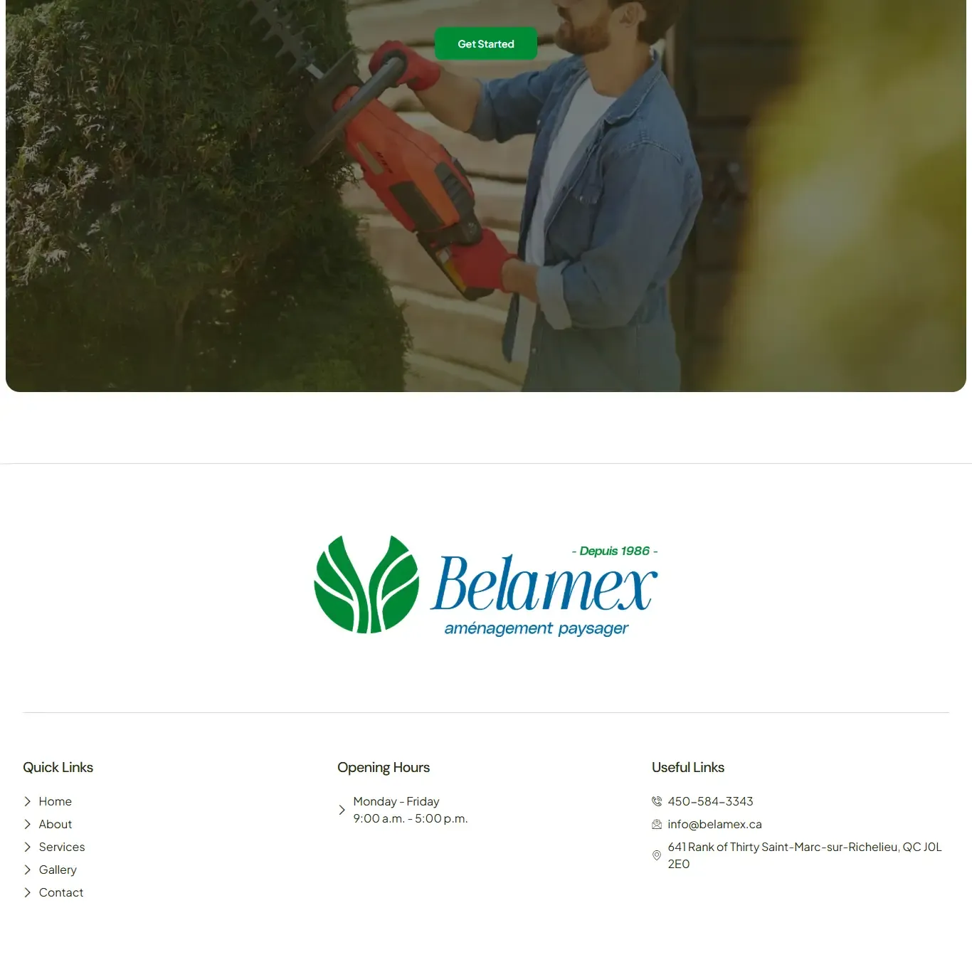 Belamax WordPress build — screen 1 of 6