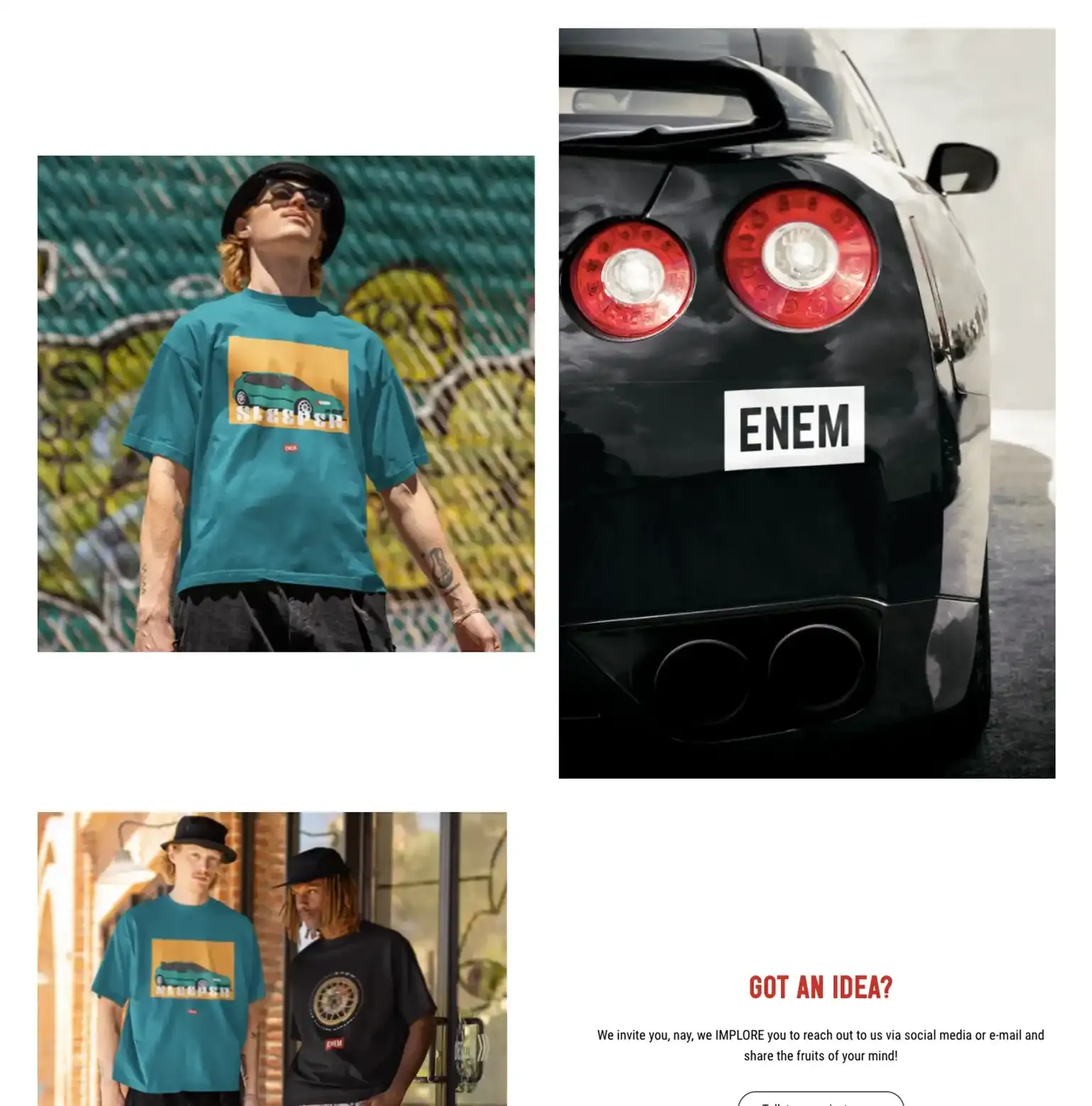 ENEM Car Culture Shopify build — screen 3 of 3